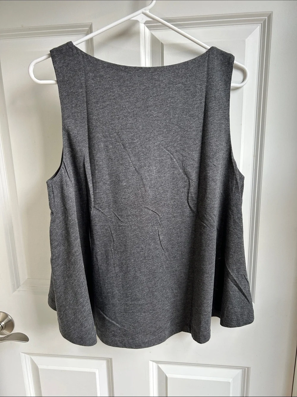 kate spade Sleeveless Peplum Tank Top - Charcoal Gray